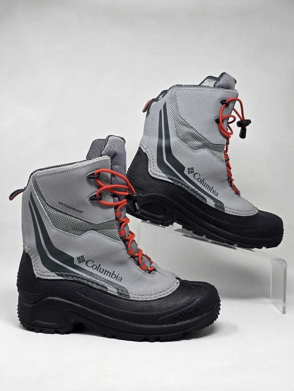 Columbia Youth Bugaboot Plus Iv Omni Heat Snow Boot Gray Boys Size 6 Pre-owned